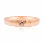 Gouden ring met een SI1 Argyle Cognac Diamant (Mark Tremonti)