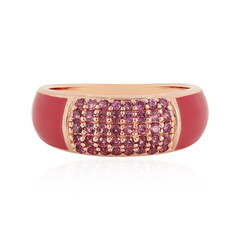 Zilveren ring met rhodolieten