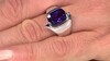 Zilveren ring met een amethist (de Melo Essence)