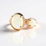 Anello in oro con Opale di Welo AAA (de Melo Gold)