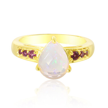 Anello in argento con Opale di Welo
