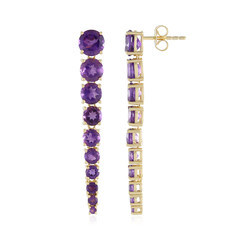 Boucles d'oreilles en argent et Améthyste (de Melo)