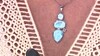 Pendentif en argent et Larimar