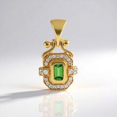 Ciondolo in argento con Lemshuku Tsavorite