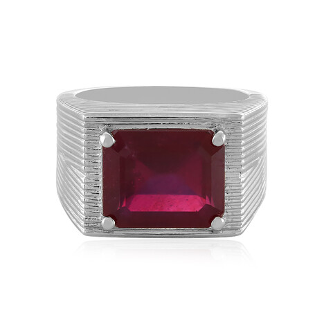Anello in argento con Rubino del Madagascar