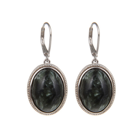 Seraphinit-Silberohrringe