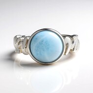 Bague en argent et Larimar