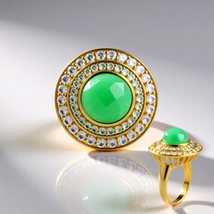 Anello in argento con Crisoprasio