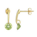 Boucles d'oreilles en argent et Péridot