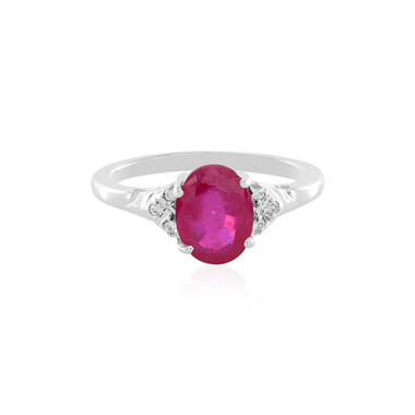 Anello in argento con Rubino del Madagascar