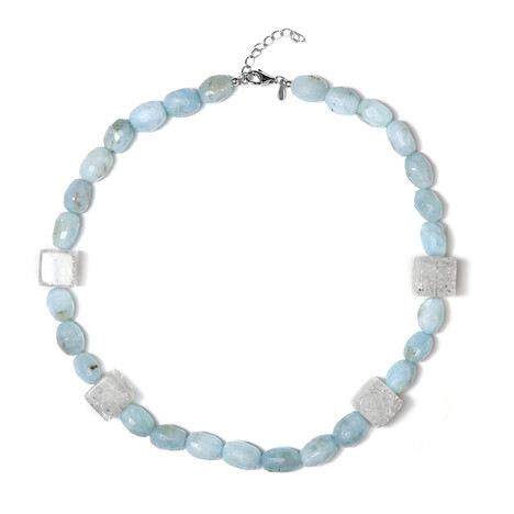 Collana in argento con Acquamarina