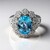 Anello in argento con Topazio Blu Cielo (Dallas Prince Designs)