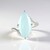 Anello in argento con Calcedonio Acqua