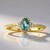 Anello in oro con Zaffiro Petrolio (CIRARI)