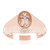 Bague en argent et Morganite du Brésil