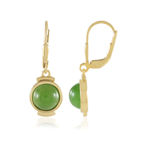 Boucles d'oreilles en argent et Jade du Canada