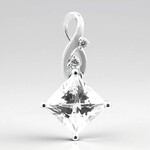 Ciondolo in argento con Danburite