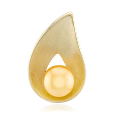 Gold Freshwater Pearl Silver Pendant