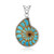 Ciondolo in argento con Ammonite (Bali Barong)