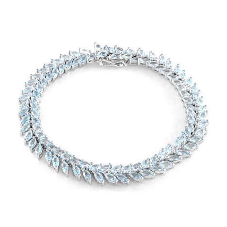 Sky Blue Topaz Silver Bracelet