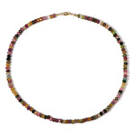 Turmalin-Silberhalskette