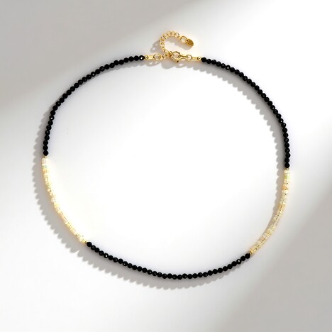 Collana in argento con Spinello Nero