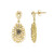Pendientes en oro con Diamante I4 (J) (Ornaments by de Melo)