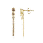 Orecchini in oro con Diamante Champagne I2 (de Melo Gold)