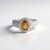 Bague en argent et Zircon mandarine