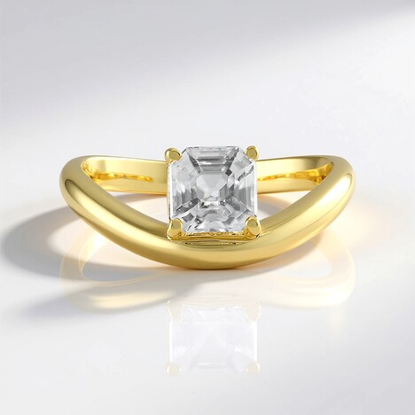 Anello in argento con Zircone (Adela Silber)