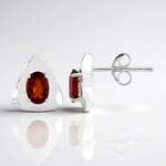 Boucles d'oreilles en argent et Citrine Madère (Pallanova)