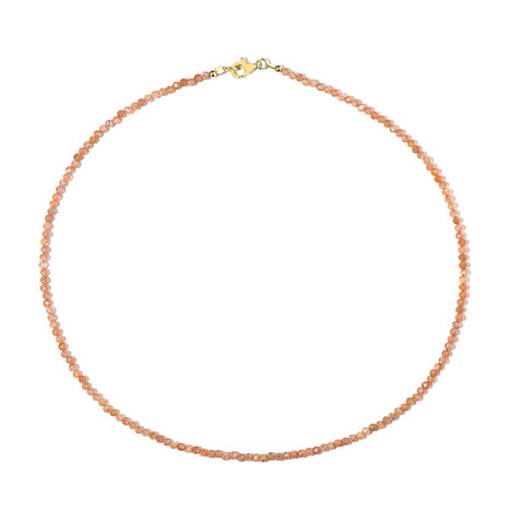 Sunstone Silver Necklace