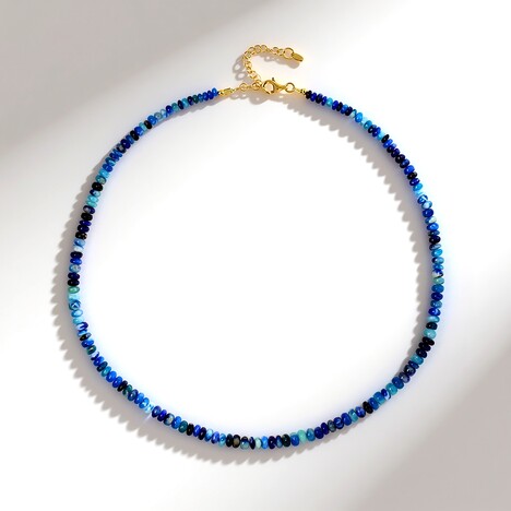 Collana in argento con Afghanite (Adela Silber)