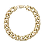 Silber-Panzerarmband - 22,22 g - 21 cm - vergoldet