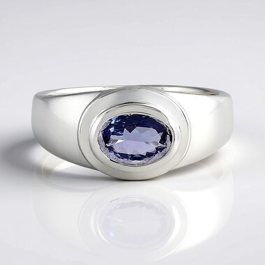 Bague en argent et Tanzanite