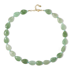 Collier en argent et Aventurine verte