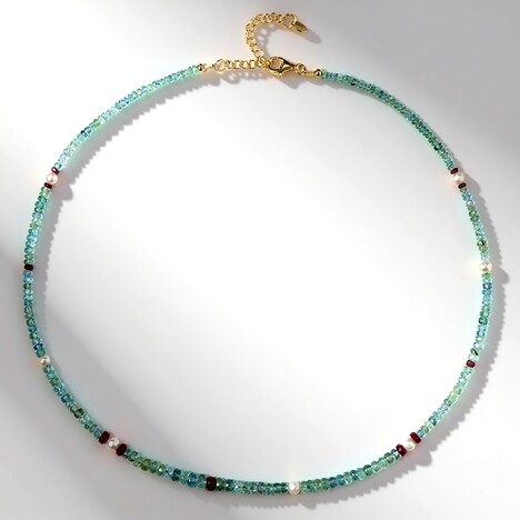 Collana in argento con Smeraldo Zambia (Riya)