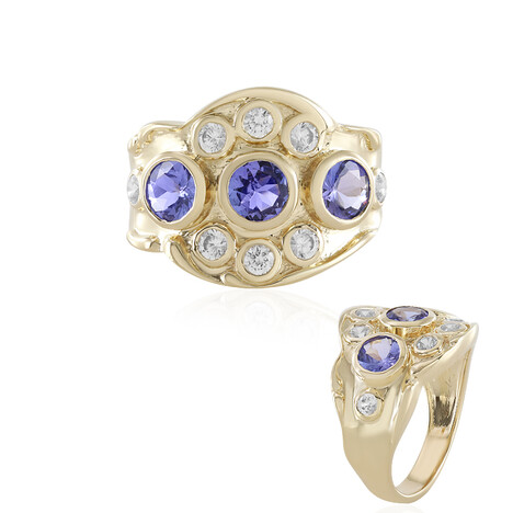 Tansanit-Goldring (de Melo)