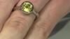 Zilveren ring met een Ouro Verde kwarts