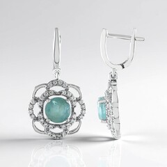 Orecchini in argento con Grandidierite