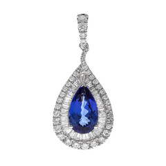 14K AAA Tanzanite Gold Pendant (CIRARI)