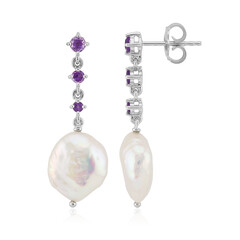 Orecchini in argento con Perla d'Acqua Dolce Bianca