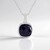 Collana in argento con Corindone color zaffiro