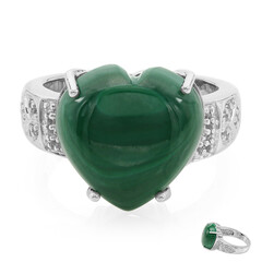 Anello in argento con Malachite