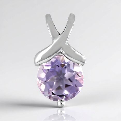 Ciondolo in argento con Ametista Rose de France
