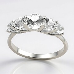 Anello in argento con Danburite