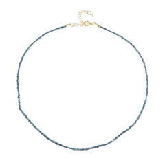 Collar en plata con Diamante azul