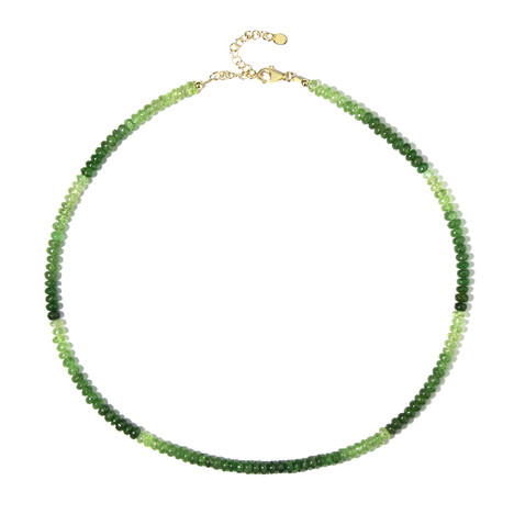 Tansania-Tsavorit-Silberhalskette