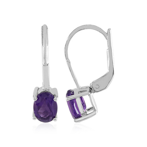 Amethyst-Silberohrringe