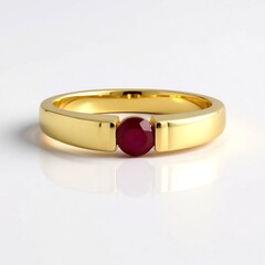 Anello in argento con Rubino del Madagascar